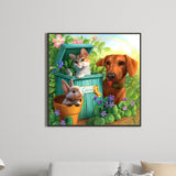 Animal-Full Round Diamond Painting-30x30cm
