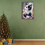 Cat-Full Round Diamond Painting-40x60cm-Large Size
