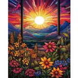 Beautiful Sunrise-Full Round Diamond Painting-40x50cm