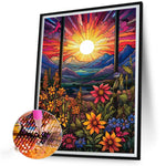 Beautiful Sunrise-Full Round Diamond Painting-40x50cm