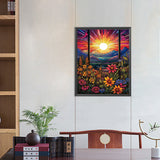 Beautiful Sunrise-Full Round Diamond Painting-40x50cm