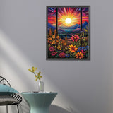 Beautiful Sunrise-Full Round Diamond Painting-40x50cm