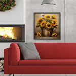 Sunflower-Full Round Diamond Painting-30x30cm