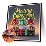 Christmas Gnome-Full Round Diamond Painting-30x30cm