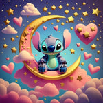 Stitch-Full Round Diamond Painting-30x30cm