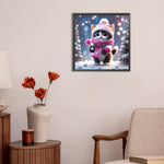 Snow Kitten-Full Round Diamond Painting-30x30cm