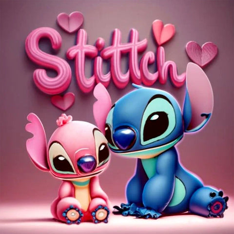 Stitch-Full Round Diamond Painting-30x30cm