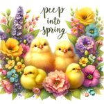 Easter Chick Bunny-Full Round Diamond Painting-30x30cm