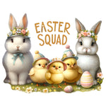 Easter Chick Bunny-Full Round Diamond Painting-30x30cm