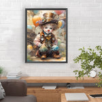 Clown-Full Round Diamond Painting-30x40cm