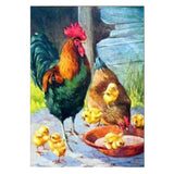 Chicken Family-Full Drill Diamond Painting