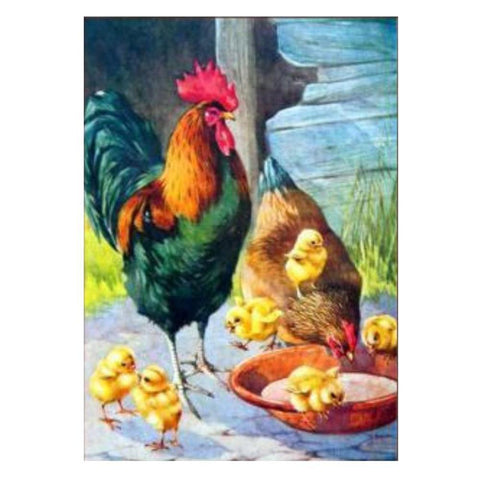 Chicken Family-Full Drill Diamond Painting
