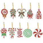 10Pcs Christmas Diamond Painting Pendant