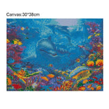 Kits-Full Round Drill Dolphin-Paintings