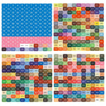 DMC 447 Colors Number Label Stickers for Diamond Painting Storage Box Bottle