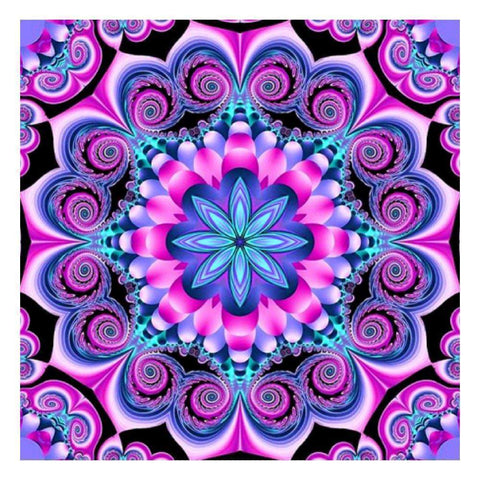Purple Mandala  - Full Drill Diamond Painting