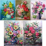 Flower-Full Round Diamond Painting-30x40cm