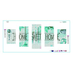 5pcs/set Sweet Home - Full Drill Round Drill Painting - 95x45cm