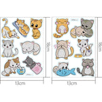 2pcs Cartoon DIY Diamond Drawing Sticker