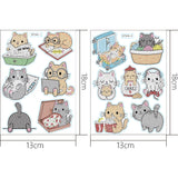 2pcs Cartoon DIY Diamond Drawing Sticker
