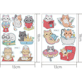 2pcs Cartoon DIY Diamond Drawing Sticker