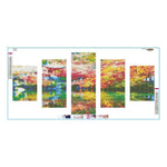 5pcs/set Scenery - Full Drill Round Drill Painting - 95x45cm