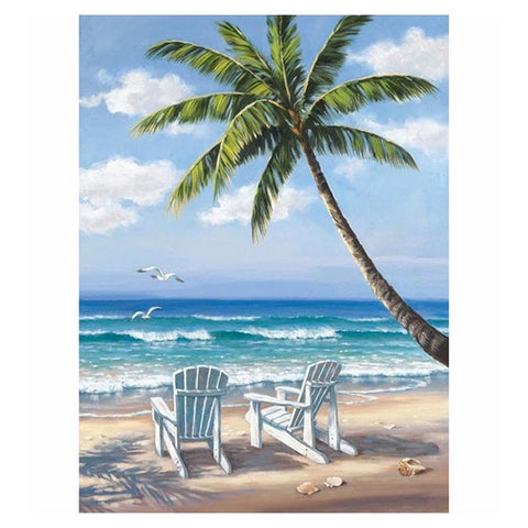 Coconut Tree Full Drill s Painting