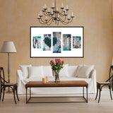5pcs/set LOVE HOME - Full Drill Round Drill Painting - 95x45cm