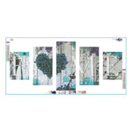 5pcs/set LOVE HOME - Full Drill Round Drill Painting - 95x45cm