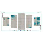 5pcs/set Home - Full Drill Round Drill Painting - 95x45cm