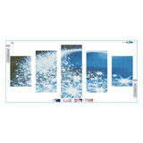 5pcs/set Starlight - Full Drill Round Drill Painting - 95x45cm