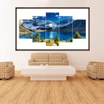 5pcs/set Blue Sea Sky - Full Drill Round Drill Painting - 95x45cm