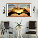 3pcs/set Love - Full Drill Round Drill Painting - 80x40cm