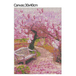 Full Drill Peach Tree Painting