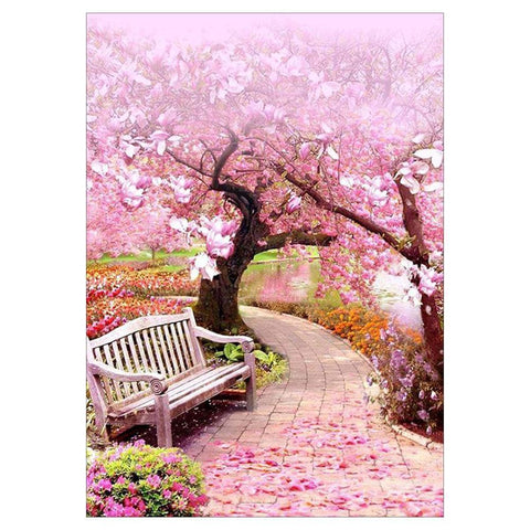 Full Drill Peach Tree Painting