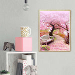 Full Drill Peach Tree Painting