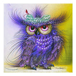 5D DIY Full Drill Diamond Painting Purple Bird Kits