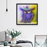 5D DIY Full Drill Diamond Painting Purple Bird Kits