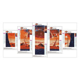 5pcs/set Novelty - Full Drill Round Drill Painting - 95x45cm
