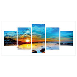 5pcs Sunset - Full Drill Round Drill -