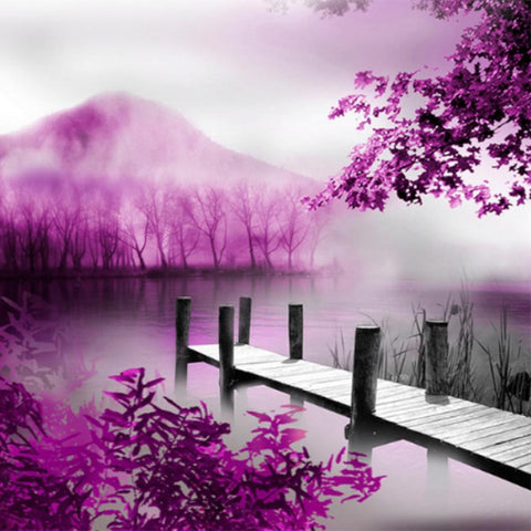 Lake Scene  - Full Drill Diamond Painting
