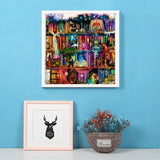 Fantasy Books-Full Drill Diamond Painting