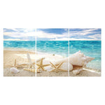 3pcs Beach Shell - Full Drill Round Drill - 80x40cm