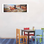 Horse - Full Drill Round Drill Painting - 80x30cm