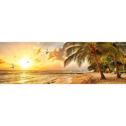 Seaside Beach - Full Drill Round Drill Painting - 80x30cm