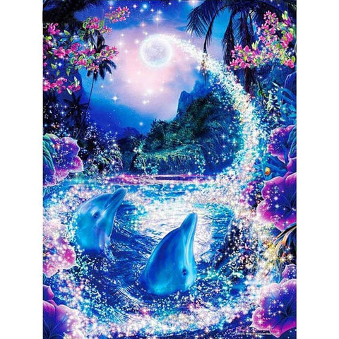 Dolphin-Full Drill Diamond Painting