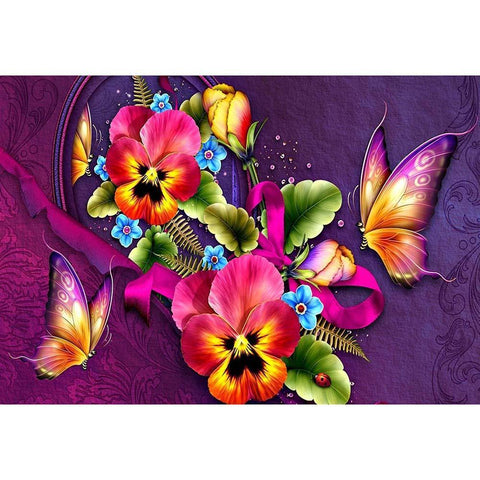 Color Flowers-Full Drill Diamond Painting