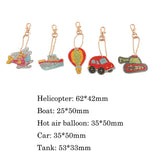 5pcs Car DIY Keychain