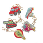 5pcs Car DIY Keychain