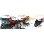 Mountains  - Full Drill Round Drill Painting - 80x30cm